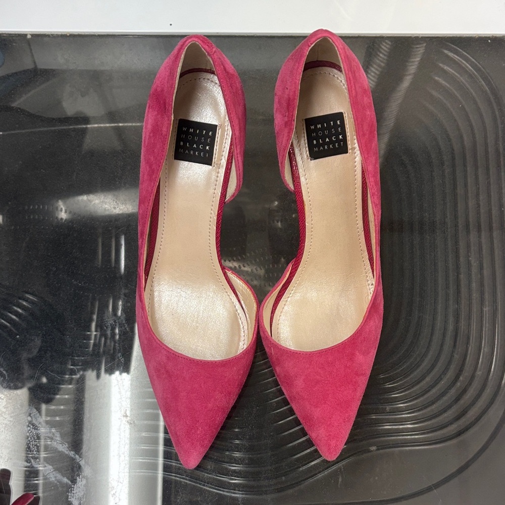 White House Black Market Fuchsia Heels